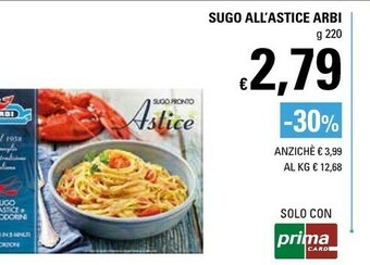 Basko Arbi Sugo All'astice offerta
