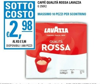 Basko Lavazza Caffe Qualita Rossa offerta