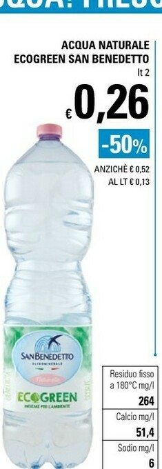 San Benedetto Acqua Naturale Ecogreen