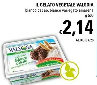 Basko Valsoia Il Gelato Vegetale Bianco Cacao offerta