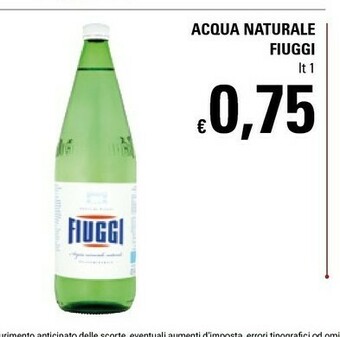 Basko Fiuggi Fiuggi - Acqua Minerale Naturale Oligominerale offerta