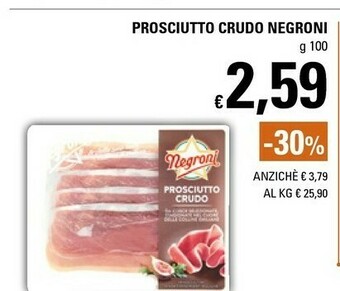Basko Negroni Prosciutto Crudo offerta