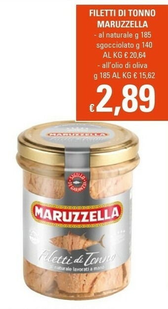 Basko Maruzzella - Filetti di Tonno al Naturale Lavorati a Mano 185 g(ml) offerta
