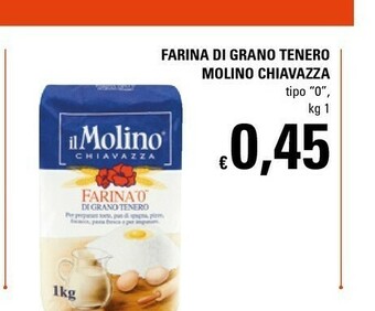 Basko Il Molino Chiavazza - Farina 0 di Grano Tenero 1000 g(ml) offerta