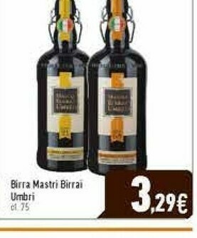 C+C Italmarket Mastri birrai umbri Birra Speciale Bionda Non Filtrata 750 G(ml) offerta