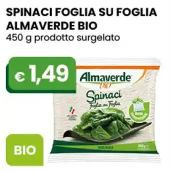 Gala Supermercati Almaverde Bio Spinaci Foglia Su Foglia 450 g prodotto surgelato offerta