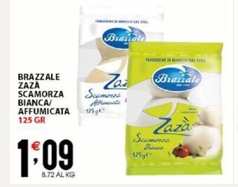 Sisa Brazzale Zaza Scamorza Bianca/ Affumicata 125 gr offerta