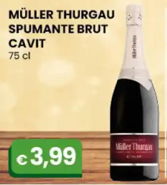 Gala Supermercati Cavit Müller Thurgau Spumante Brut 75 cl offerta