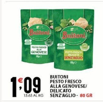 Sisa Buitoni Pesto Fresco Alla Genovese/Delicato Senz'Aglio 80 gr offerta