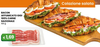Bacon Affumicato Gigi 100% Carne Nazionale 100 g