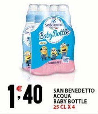 Sisa San Benedetto Acqua Baby Bottle 25 cl x 4 offerta