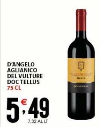 D'Angelo Aglianico Del Vulture DOC Tellus 75 cl