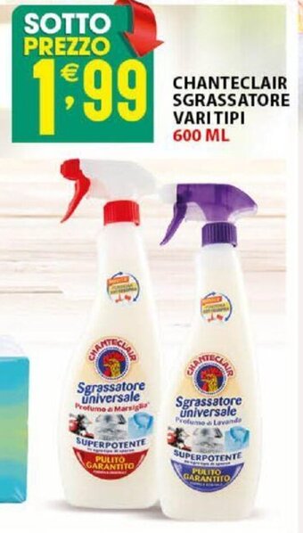 Chanteclair Sgrassatore vari tipi 600 ml