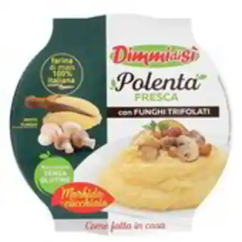 Polenta fresca con funghi trifolati