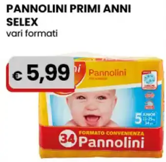 Gala Supermercati Selex Pannolini Primi Anni vari formati offerta