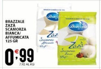 Sisa Brazzale Zaza Scamorza Bianca/ Affumicata 125 gr offerta