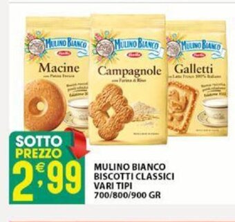 Sisa Mulino Bianco Biscotti Classici Vari Tipi 700/800/900 gr offerta