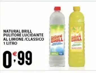 Sisa Natural Brill Pulitore Lucidante Al Limone / Classico 1 Litro offerta