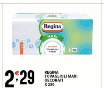 Sisa Regina Tovaglioli Maxi Decorati x 250 offerta