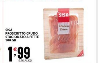 Sisa Sisa Prosciutto Crudo Stagionato A Fette 100 gr offerta