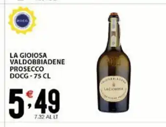Sisa La Gioiosa Valdobbiadene Prosecco DOCG - 75 cl offerta