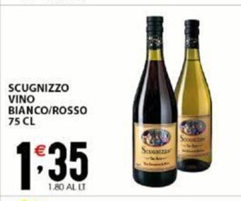 Sisa Scugnizzo Vino Bianco/Rosso 75 cl offerta