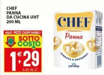 Chef Panna Da Cucina UHT 200 ml
