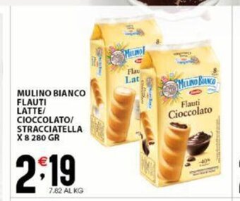 Sisa Mulino Bianco Flauti Latte/Cioccolato/Stracciatella x 8 280 gr offerta