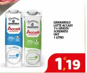 Granarolo Latta Accadi 1% Grassi/ Scremato UHT 1 Litro