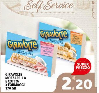 Premium Supermercati Giravolte Mozzarella E Cotto / 3 Formaggi 170 Gr offerta