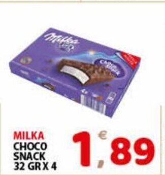Milka Choco Snack 32 Gr x 4
