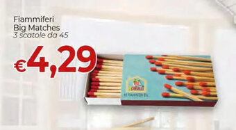 Fiammiferi Big Matches 3 scatole da 45