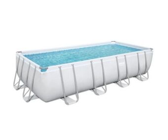 Bestway piscina power steel frame rettangolare cm 549x274x122h con filtro a sabbia