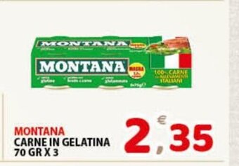 Premium Supermercati Montana Carne In Gelatina 70 gr x 3 offerta