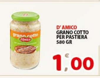 Premium Supermercati D' Amico Grano Cotto Per Pastiera 580 gr offerta