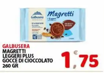 Premium Supermercati Galbusera Magretti Leggeri Plus Gocce di Cioccolato 260 gr offerta