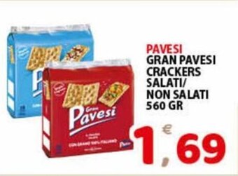 Pavesi Gran Pavesi Crackers Salati/Non Salati 560 gr