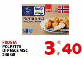 Premium Supermercati Frosta Polpette di Pesce MSC 240 gr offerta