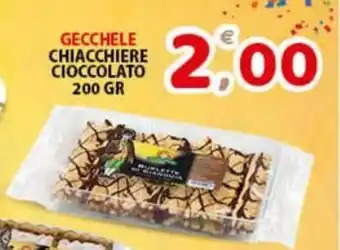 Premium Supermercati Gecchele Chiacchiere Cioccolato 200 gr offerta