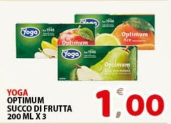 Premium Supermercati Yoga Optimum Succo di Frutta 200 ml x 3 offerta