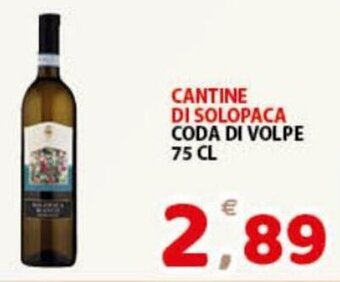 Premium Supermercati Cantine Di Solopaca Coda di Volpe 75 cl offerta