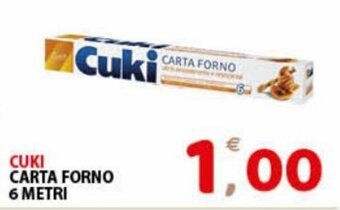Premium Supermercati Cuki Carta Forno 6 metri offerta