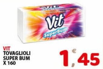 Premium Supermercati Vit Tovaglioli Super Bum x 160 offerta