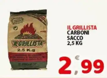 Premium Supermercati il Grillista Carbone Sacco 2,5 kg offerta