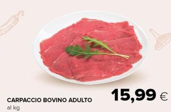 Tigre Carpaccio Bovino Adulto al kg offerta
