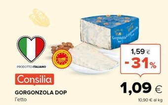 Tigre Consilia Gorgonzola DOP l'etto offerta