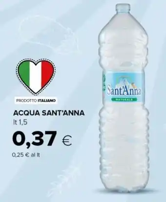 Tigre Acqua Sant'Anna naturale 1,5 lt offerta