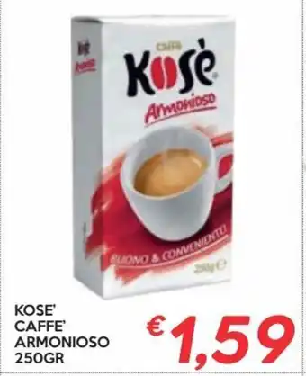 Alvama Kose' Caffe' Armonioso 250Gr offerta