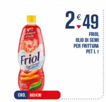 Friol Olio Di Semi Per Frittura Pet 1 L