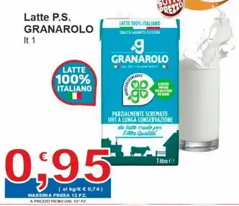 Sidis Latte P.S. Granarolo 1 lt offerta